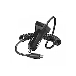 HAMA Auto punjač, USB Tip-C, 2.4 A, crni 183243