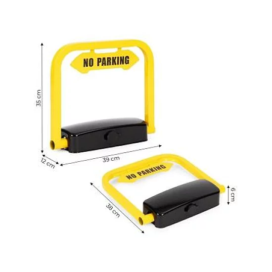 ModernHome Parking barijera sklopiva 35 cm ugaona sa ključem, daljinskom kontrolom i alarmom (DNPL-001)