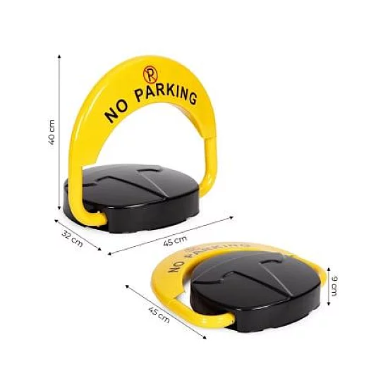ModernHome Parking barijera sklopiva 40 cm zaobljena sa ključem, daljinskom kontrolom i alarmom (DNPL-002)