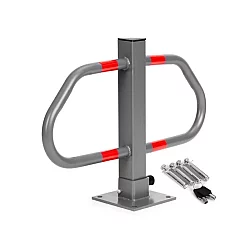 ModernHome Sklopiva parking barijera 50 cm sa ključem i reflektnom trakom (DNPL-006)