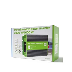 GEMBIRD EG-PWC-PS2000-01 12V Cist sinusni inverter DC/AC 2000W + USB port, 4,65KG