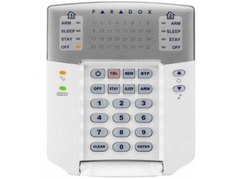 PARADOX INTERACTIVE Tastatura K32+ LED šifrator do 32 zone cena