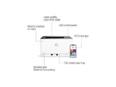 Laserski štampači : HP Color Laser 150nw 4ZB95A - Laserski ...