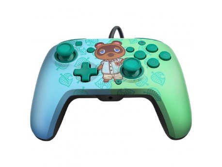 PDP Faceoff Deluxe+ Audio Wired Controller: Animal Crossing Tom Nook cena