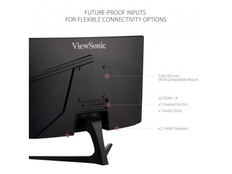 VIEWSONIC Monitor 24 ViewSonic Omni VX2418C 1920x1080/Full HD/165Hz/1ms/HDMI/DP/Curved cena