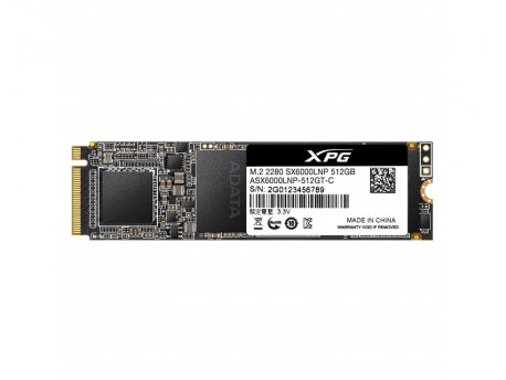 A DATA 512GB M.2 PCIe Gen 3 x4 NVMe ASX6000LNP-512GT-C SSD cena