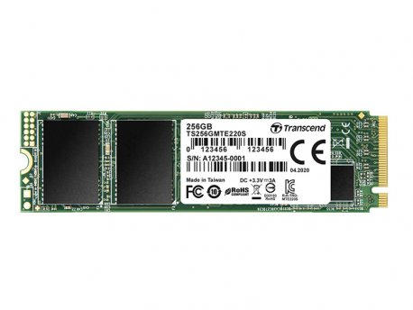 TRANSCEND 256GB M.2 PCIe 3.0 x4, TS256GMTE220S cena