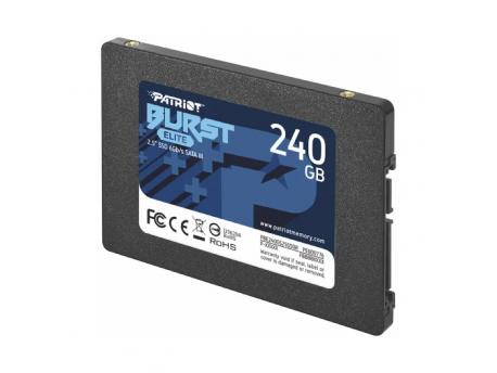 PATRIOT SSD 2.5 SATA3 6Gb/s 240GB Burst Elite 450MBs/320MBs PBE240GS25SSDR cena