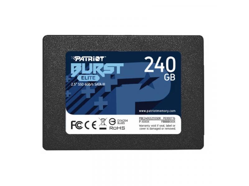 PATRIOT SSD 2.5 SATA3 6Gb/s 240GB Burst Elite 450MBs/320MBs PBE240GS25SSDR cena