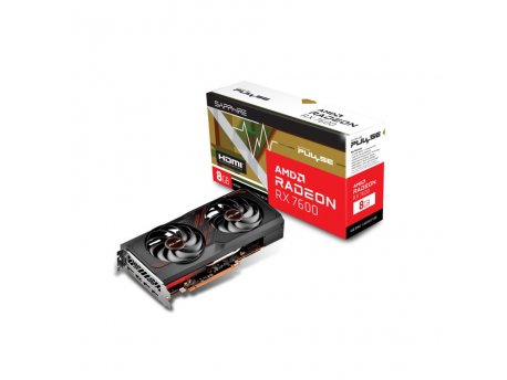 SAPPHIRE AMD Radeon RX 7600 Gaming OC Pulse 8GB GDDR6 (11324-01-20G)