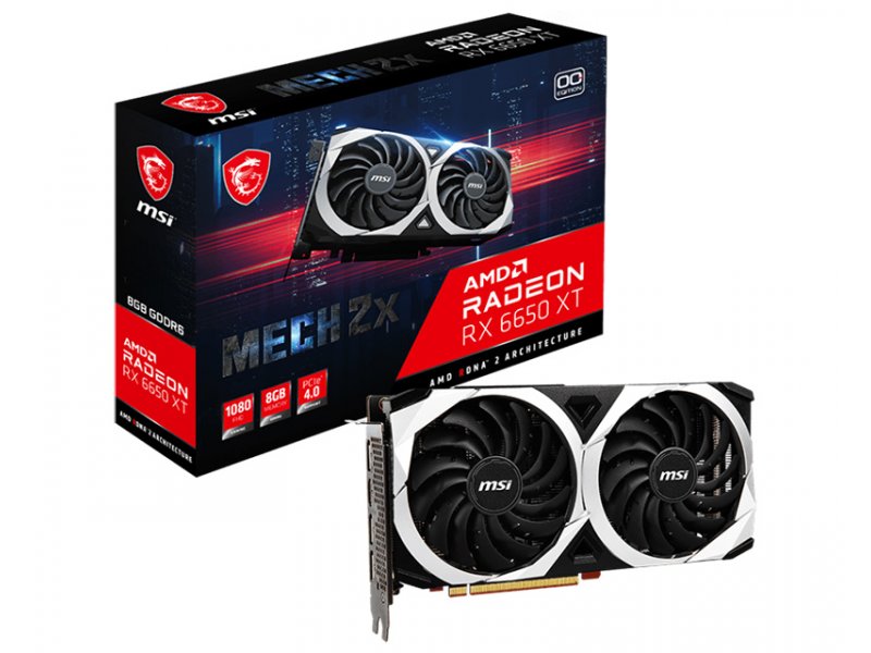 MSI AMD Radeon RX 6650 XT 8GB 128bit RX 6650 XT MECH 2X 8G