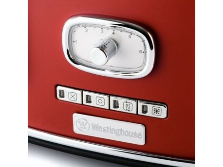 Westinghouse Retro toster 4 parceta, crveni, WKTTB809RD