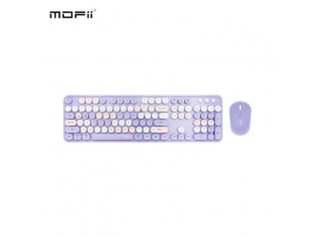 MOFII WL Sweet dm retro set tastatura i miš u LjUBIČASTOJ boji