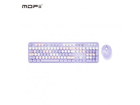 MOFII WL sweet retro set tastatura i miš u LJUBIČASTOJ boji