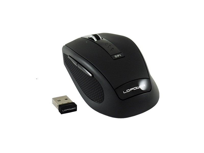 LC POWER Mouse USB Wireless LC Power LC-M800BW 2.4Ghz Wireless 2000dpi Black cena