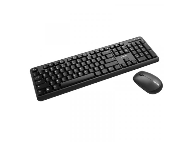 CANYON Bežična tastatura i miš CNS-HSETW02-US US (Crna) cena