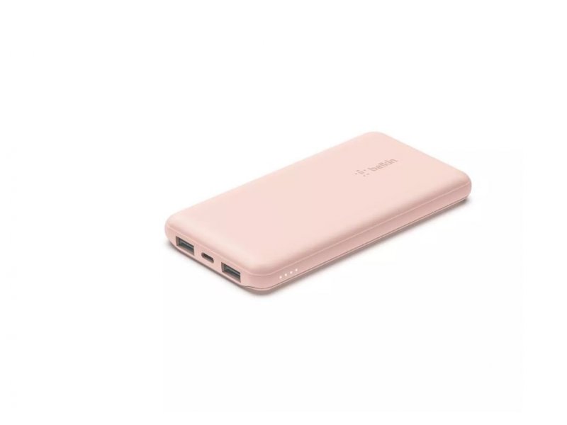BELKIN BOOST CHARGE (10000 mAH) Power Bank with USB-C 15W - Dual USB-A - 15cm USB-A to C Cable - Pink cena