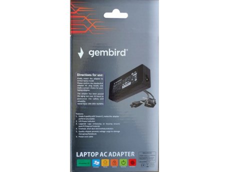 GEMBIRD NPA45-195-2310 (DE05)  punjac za laptop 45W-19.5V-2.31A, 4.5x3.0mm Black PIN (983 Alt=DE07 cena