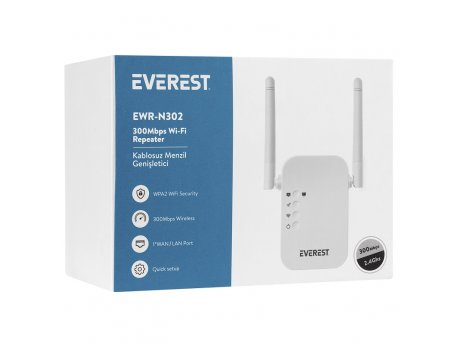 EVEREST Ewr-n302 Wi fi range extender 36645