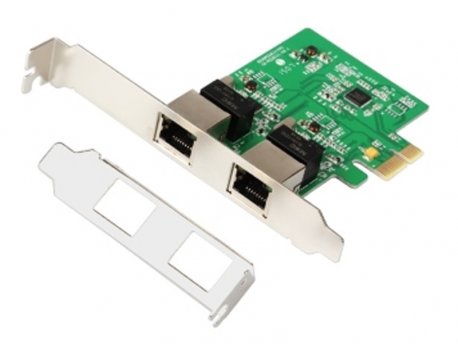 E-GREEN PCI-Express kontroler 2-port Gigabit Ethernet cena