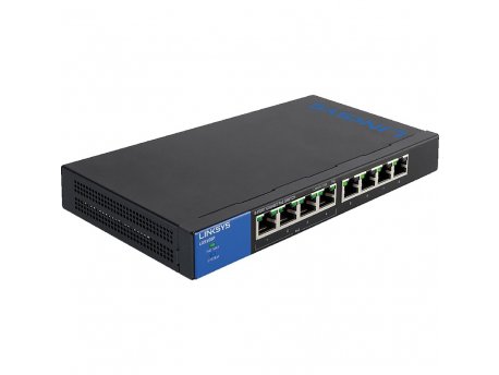 LINKSYS Unmanaged Gigabit 8-port PoE switch, 4xPoE ports, 50W budget LGS108P-EU cena