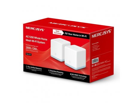 MERCUSYS Halo S12(2-pack), AC1200 Whole Home Mesh Wi-Fi Sistem cena