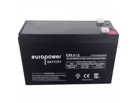 EuroPower ES12-9 12V 9Ah baterija za UPS