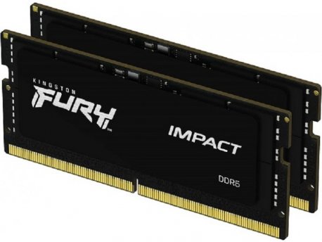 KINGSTON SODIMM DDR5, 64GB (2x32GB kit), 5600MHz, Fury Impact (KF556S40IBK2-64)