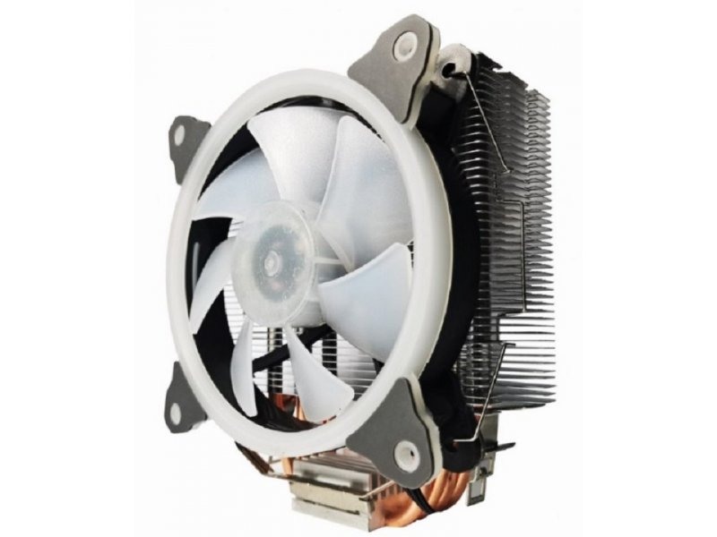 GEMBIRD CPU-HURACAN-ARGB-X130  LED UNI kuler 150W 120mm.Fan +/-1600rpm 26dBa LGA 775/115x/1200/AMD cena