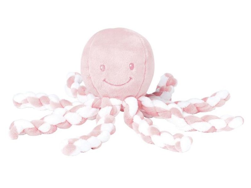 Nattou Plišana igračka hobotnica, roze