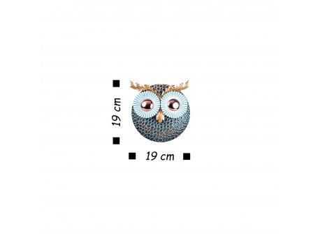 WALLXPERT Zidna dekoracija Owl 3 Copper