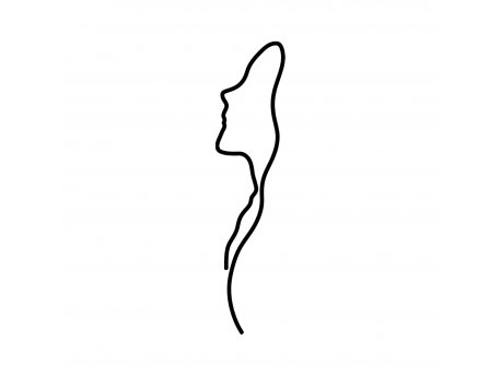 WALLXPERT Zidna dekoracija Woman Face Profile