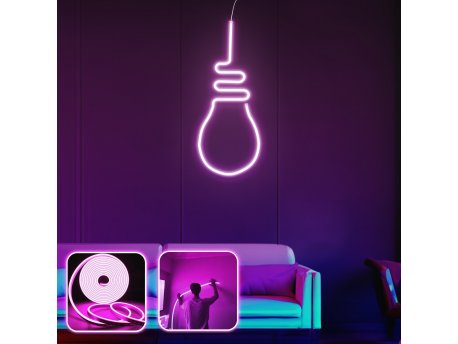 OPVIQ Zidna LED dekoracija Bulb Light Medium Pink