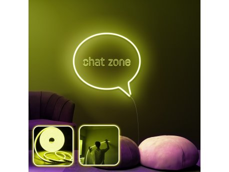 OPVIQ Zidna LED dekoracija Chat Zone Medium Yellow