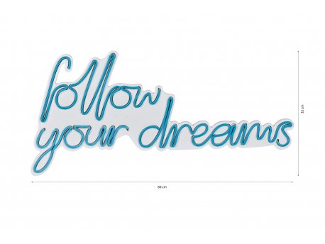 WALLXPERT Dekorativna rasveta Follow Your Dreams Blue