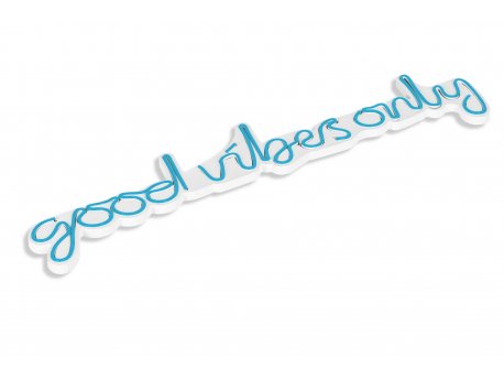 WALLXPERT Dekorativna rasveta Good Vibes Only Blue