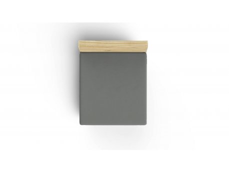 L`ESSENTIEL MAISON Ranforce dušečni čaršav (90 x 200) Dark Grey